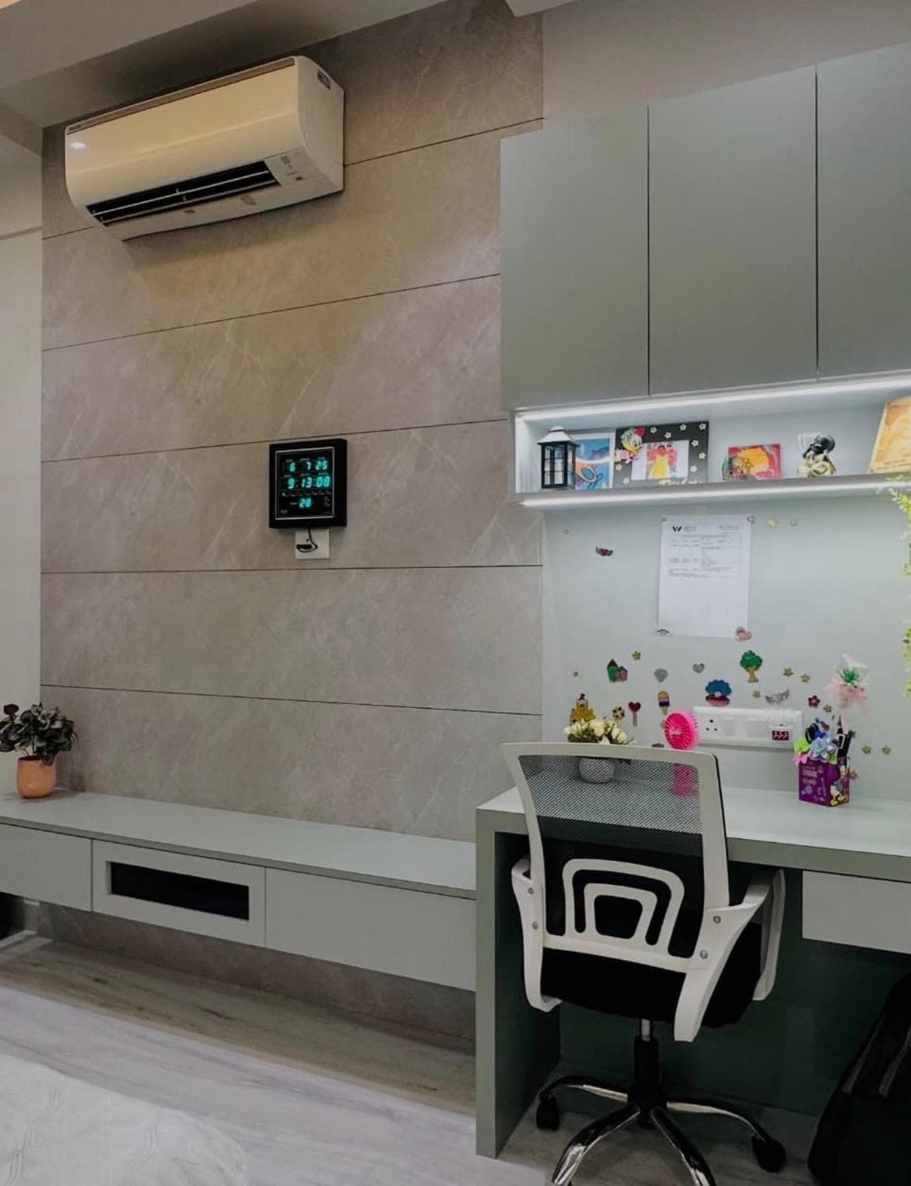 Modern Wall-Mounted Study Unit