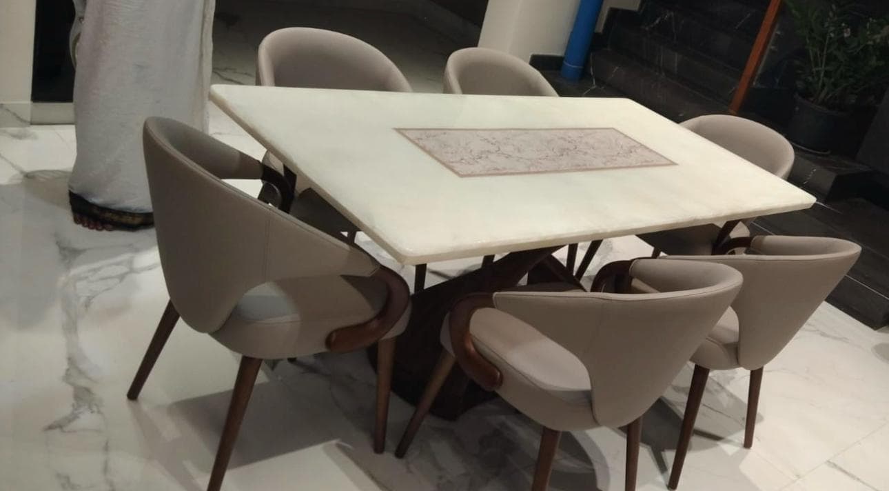 Elegant Marble Dining Set